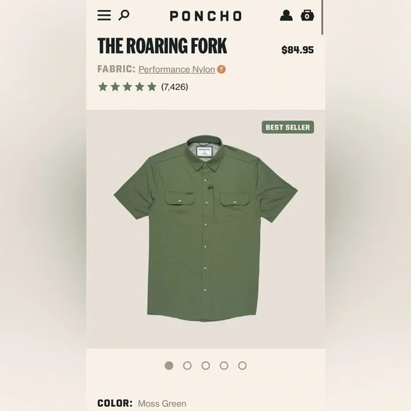 Poncho Outdoors Short Sleeve Shirts - Picture 3 of 6